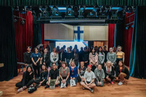 VMA’s Welcome Ceremony – Finnish students & teachers were reunited & greeted at our theater studio at VMA by our very own students & teachers. (November, 2018)