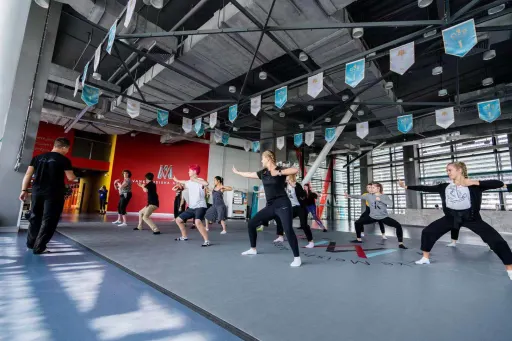 Finnish students undertaking their first ever martial arts course at VMA – students were then tasked to write up a project report regarding their experiences. (November, 2018)